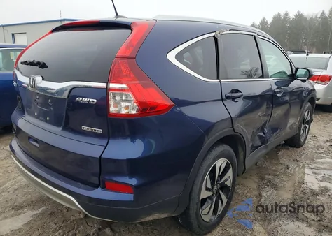 2015 Honda Cr-V Touring z USA, uszkodzony, nr VIN 5J6RM4H92FL124455